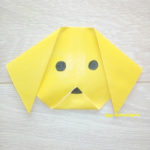 Собака оригами для детей